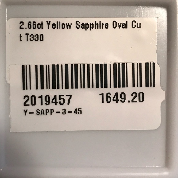 RARE 2.66ct Oval YELLOW sapphire gemstone - Picture 5 of 5